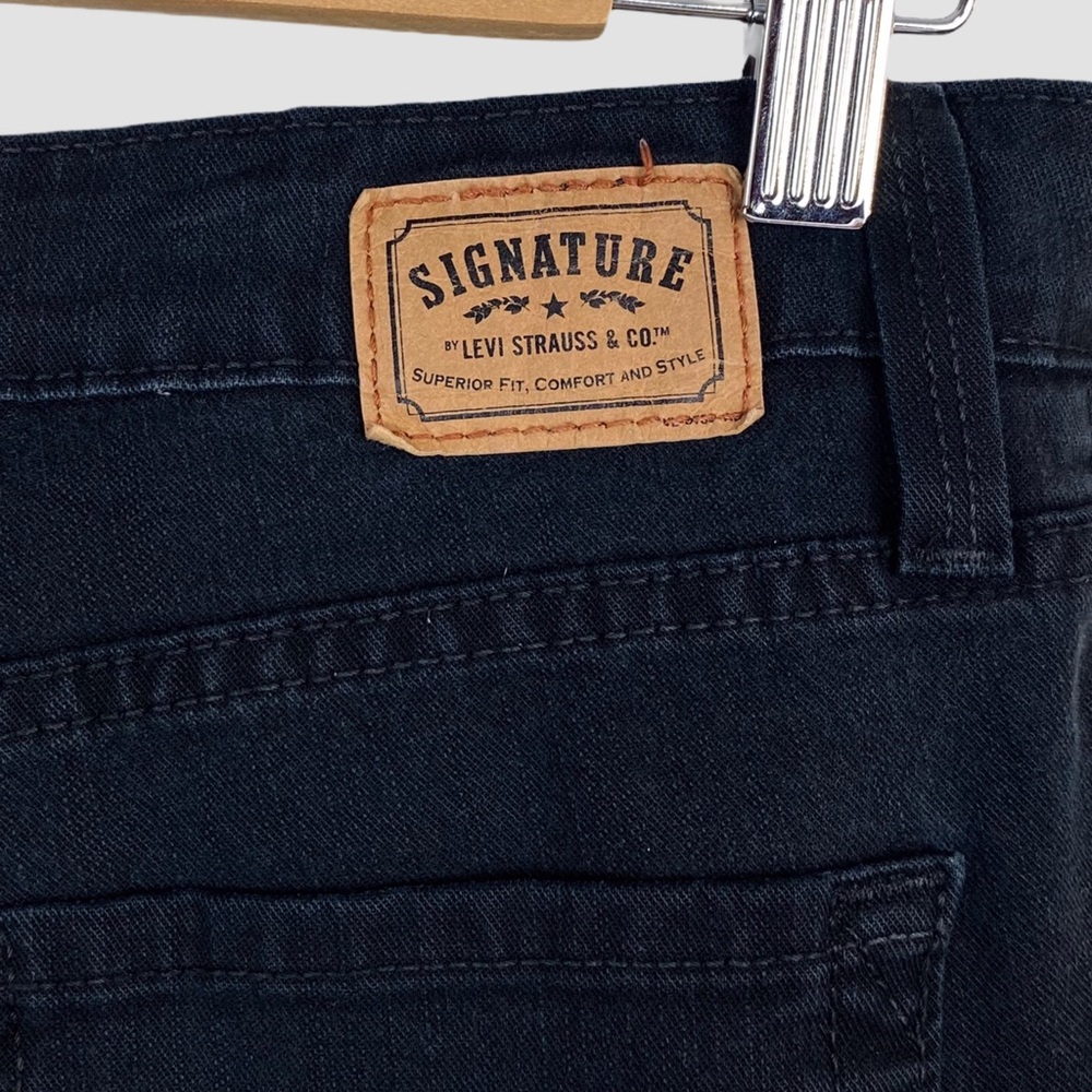 Levi’s At Waist Bootcut Flair Stretchy High Rise Black Denim Jeans 10 L - Picture 4 of 10